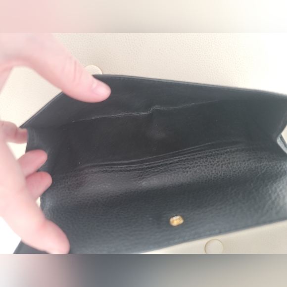 Gucci vintage horsebit accent long continental wallet in black calfskin - Picture 9 of 11